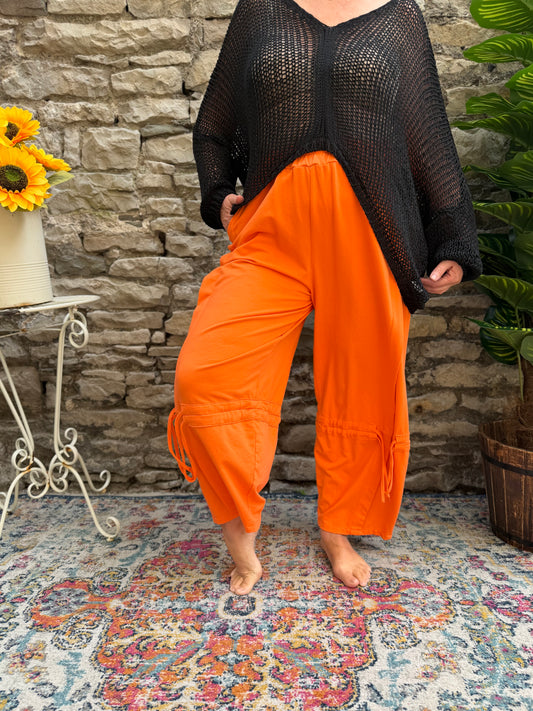 Super Comfy COTTON Assiweh Trousers Fits Size 12-24 In Orange