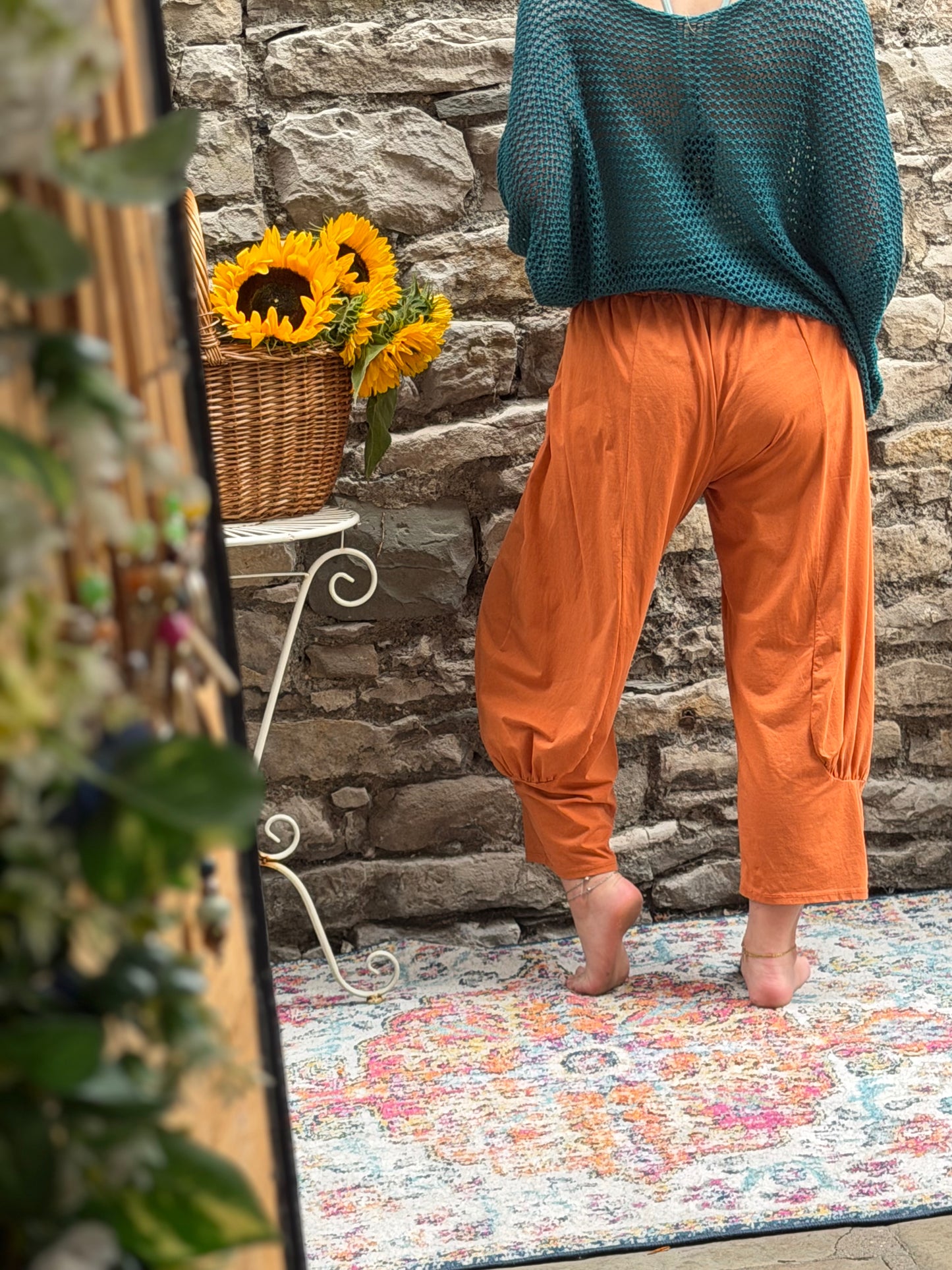 Azu Trousers In rust Fits Size 8-22