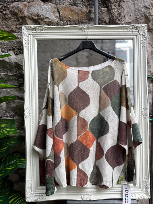 ODA Soft Knitted Top Size 8-18