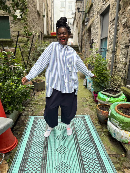 Navy Kiwaza trousers Fits Sizes 10-20