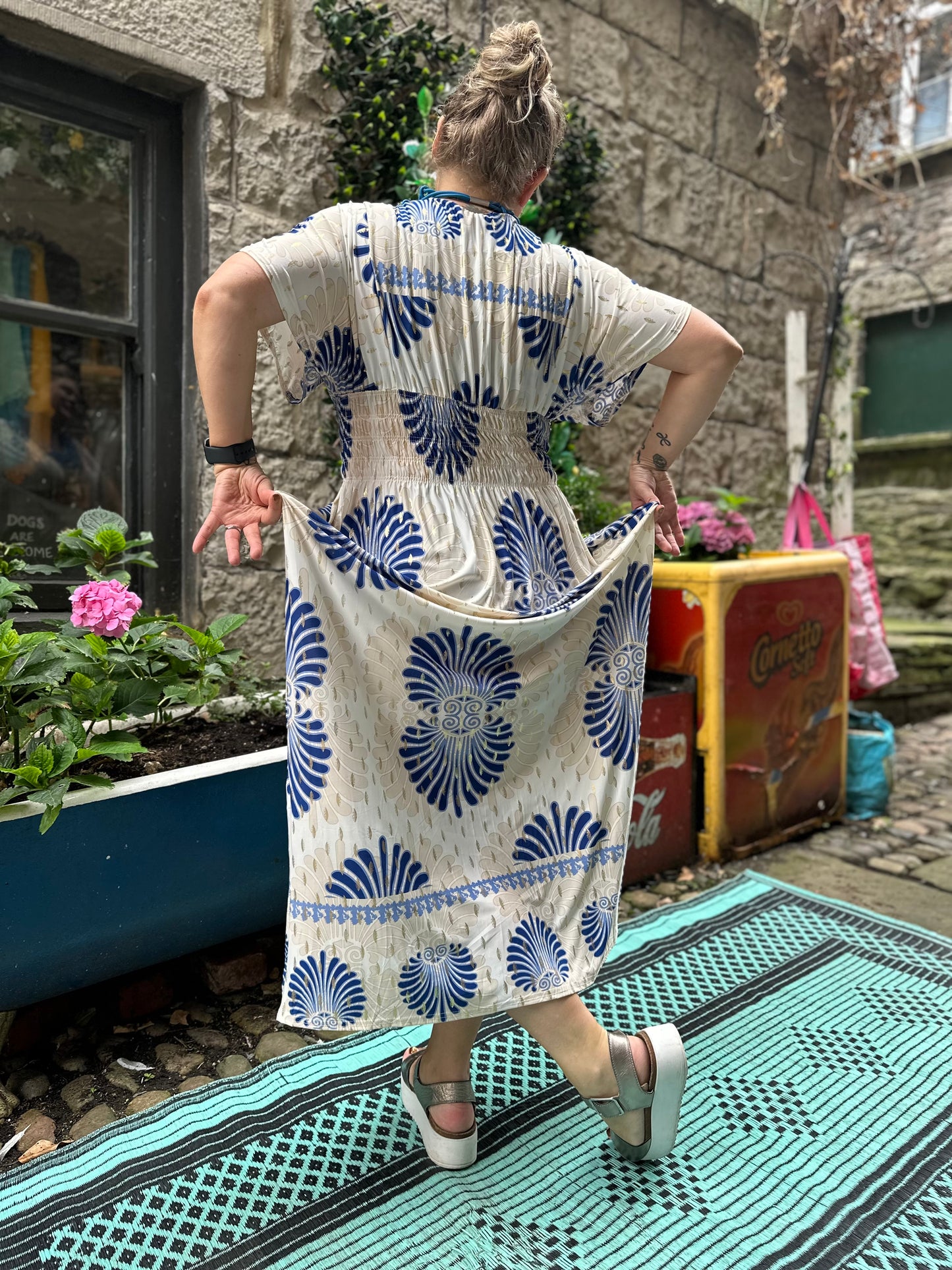 Tina Heart Stunning Printed Maxi Dress Fits Size 10-26