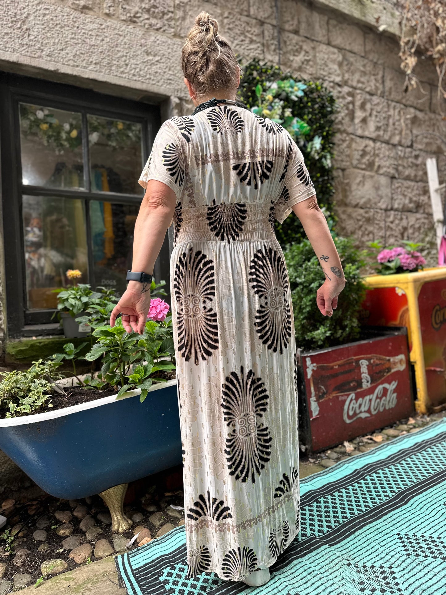 Tina Heart Stunning Printed Maxi Dress Fits Size 10-26