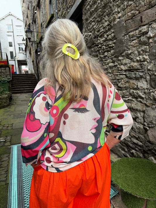 ODA Soft Knitted Top Size 8-18