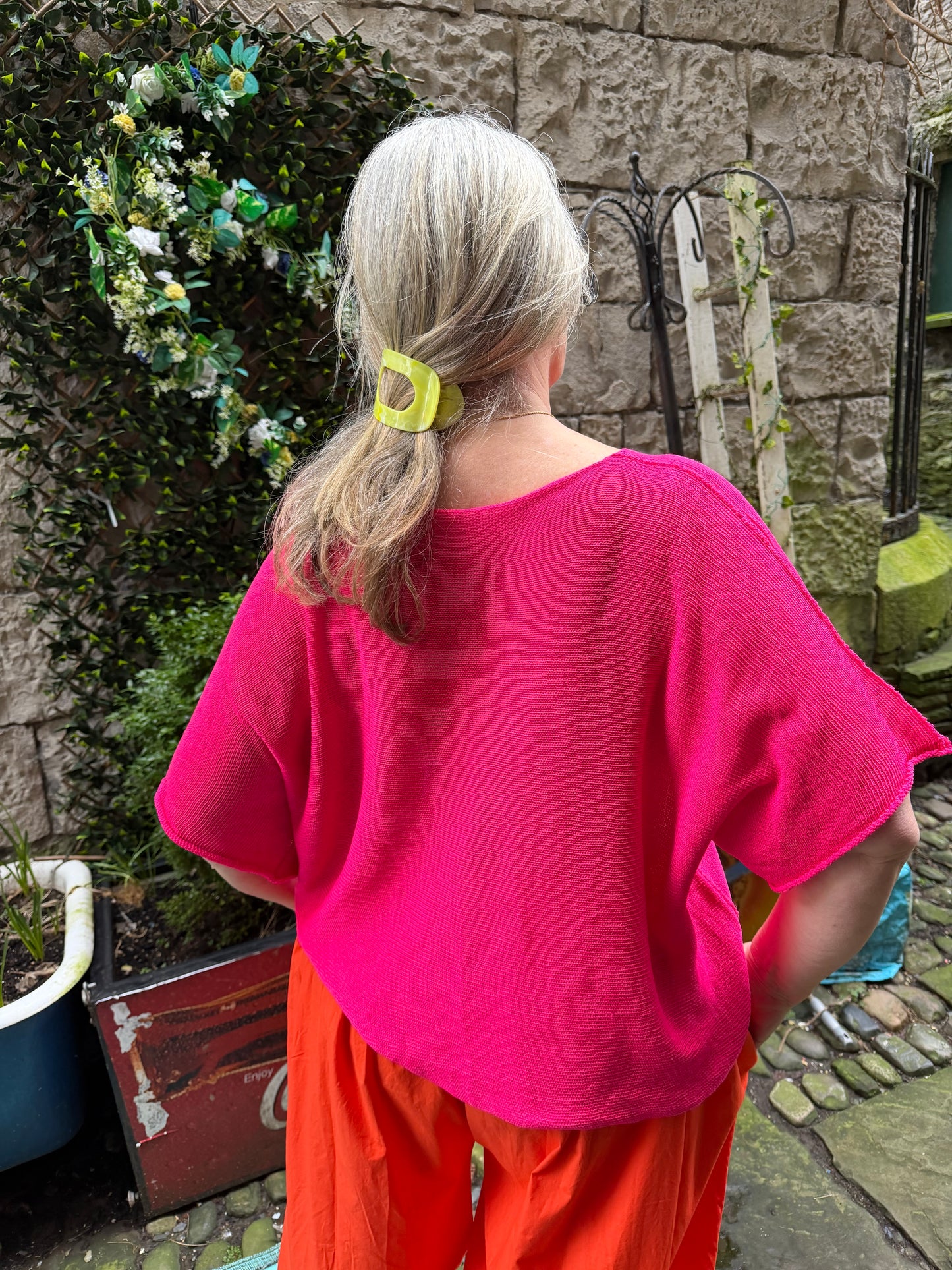 Stunning Ayana Layering Top In Fuchsia Size 10-22