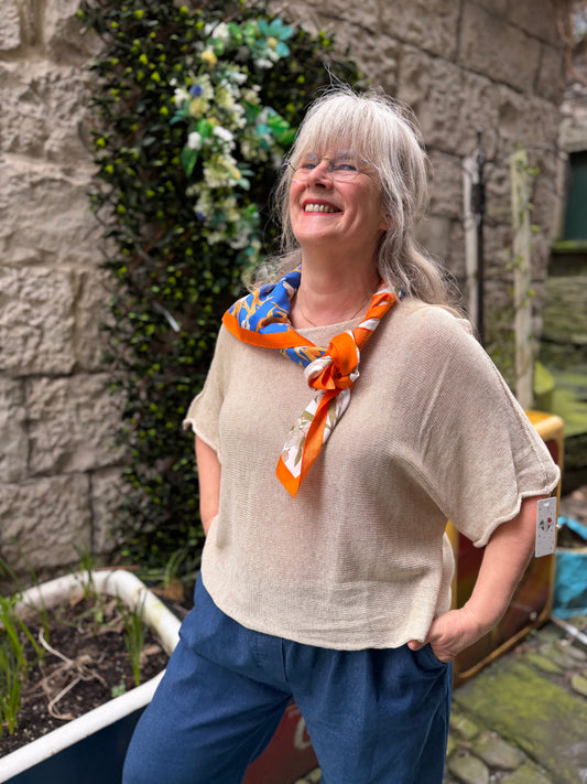 Stunning Ayana Layering Top In Beigr Size 10-22