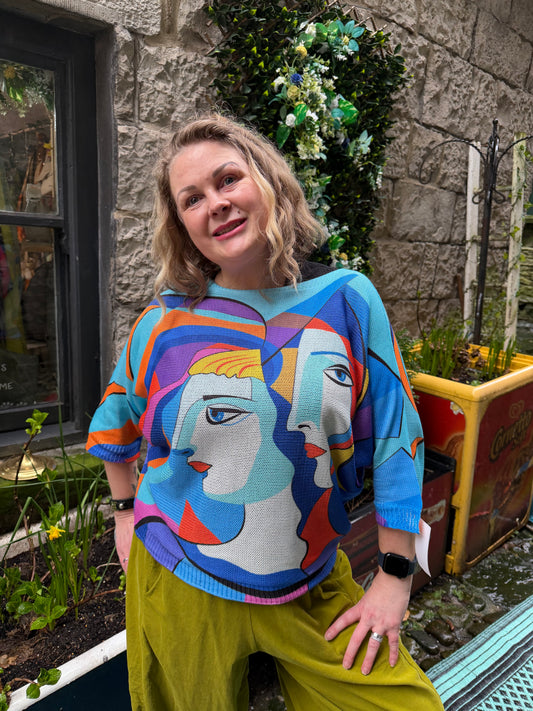 ODA Soft Knitted Top Size 8-18