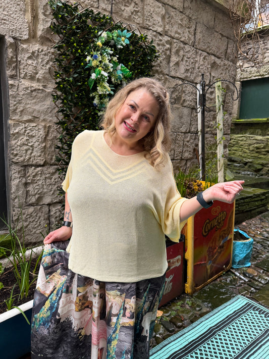 Stunning Ayana Layering Top In Lemon Colour Size 10-22