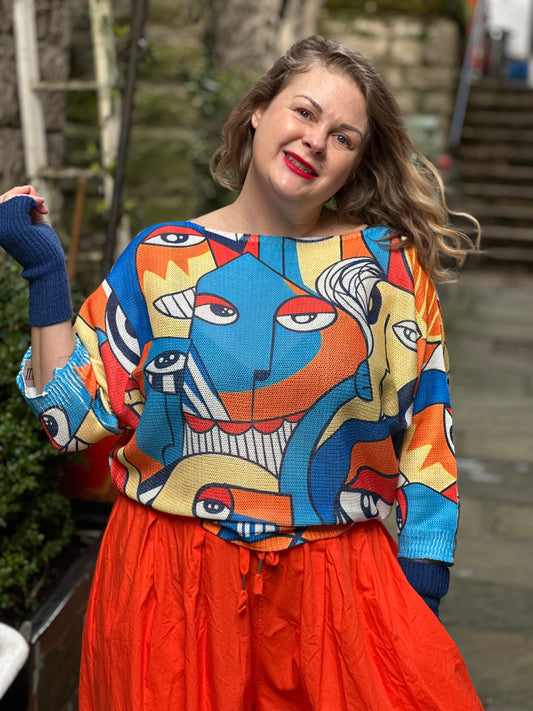 ODA Soft Knitted Top Size 8-18