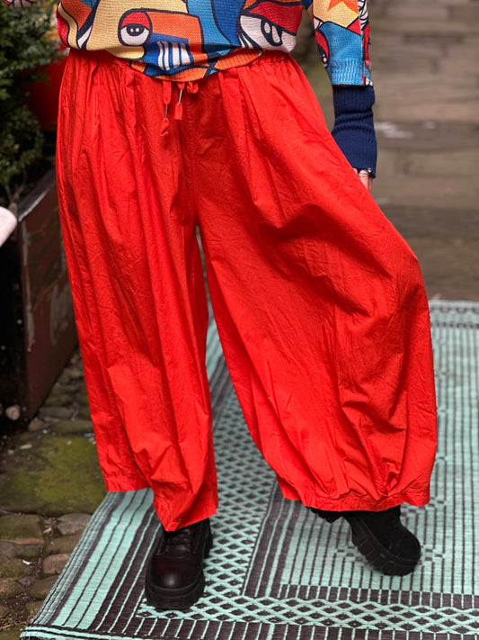 Stunning Balloon Trousers In Orange One Size 10-20