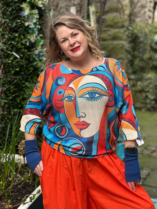 ODA Soft Knitted Top Size 8-18