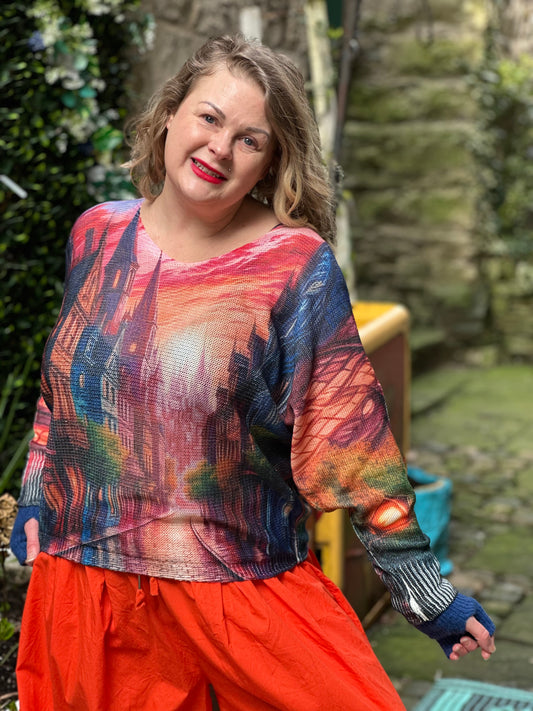 ODA Soft Knitted Top Size 8-20