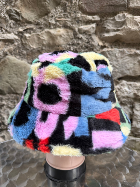 Trendy Festivals Fluffy Bucket Hat Fisherman Hat Adjustable