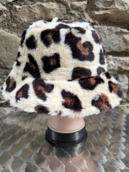 Trendy Festivals Fluffy Bucket Hat Fisherman Hat Adjustable