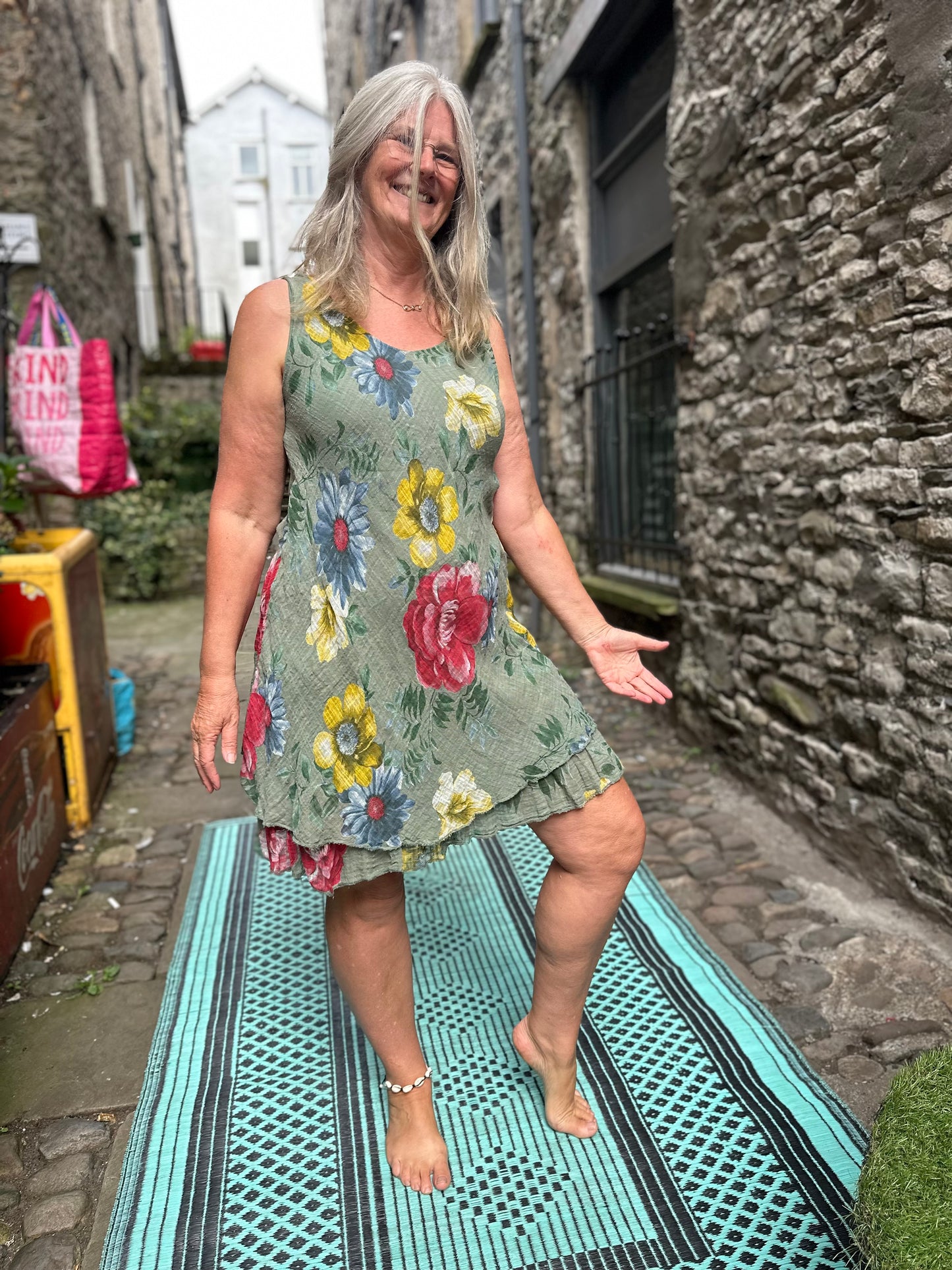 SALE ITEM Stunning Cotton Garden Dress Fits Size 8-18