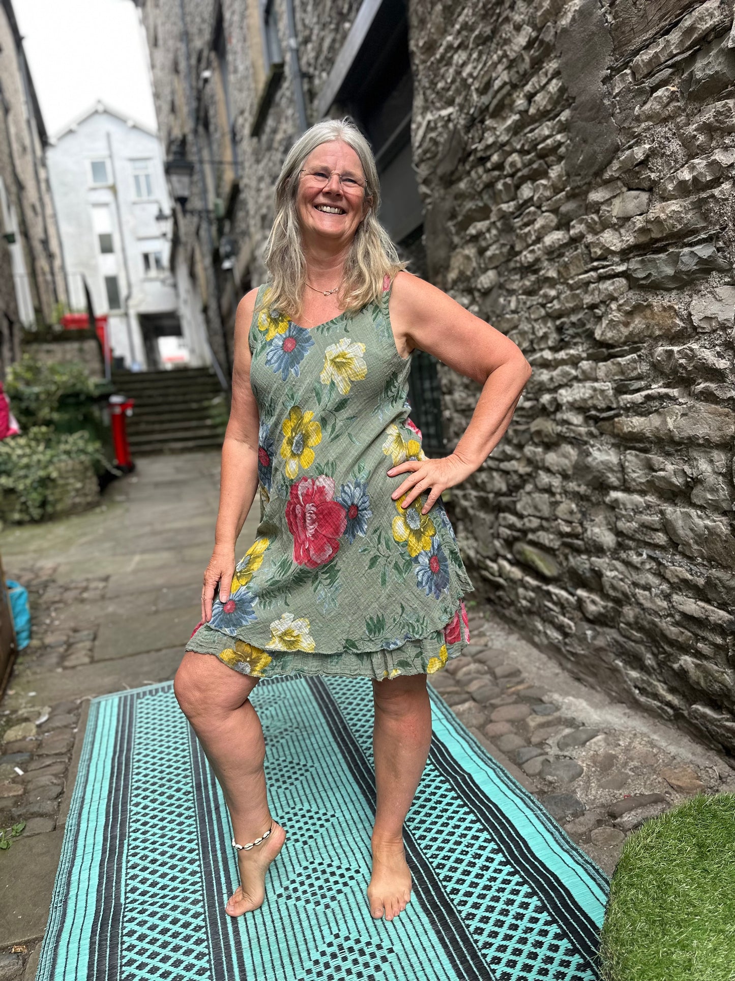 SALE ITEM Stunning Cotton Garden Dress Fits Size 8-18