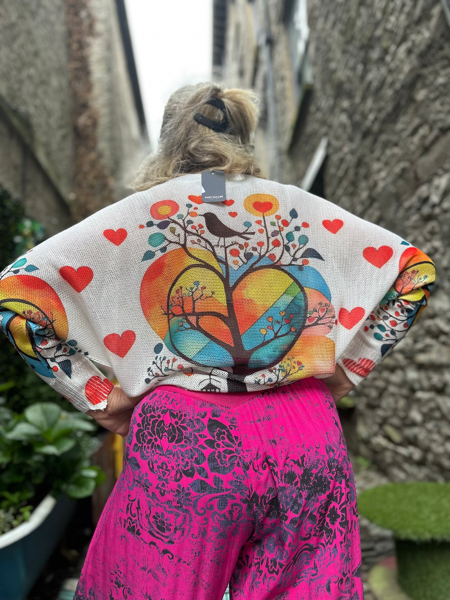 ODA Soft Knitted Tree Of Life Top Size 8-18