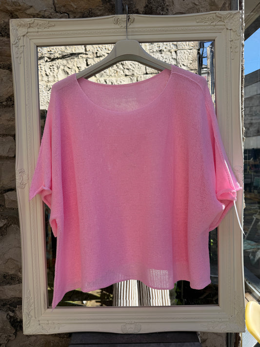 Stunning Ayana Layering Top In Baby Pink Colour Size 10-22