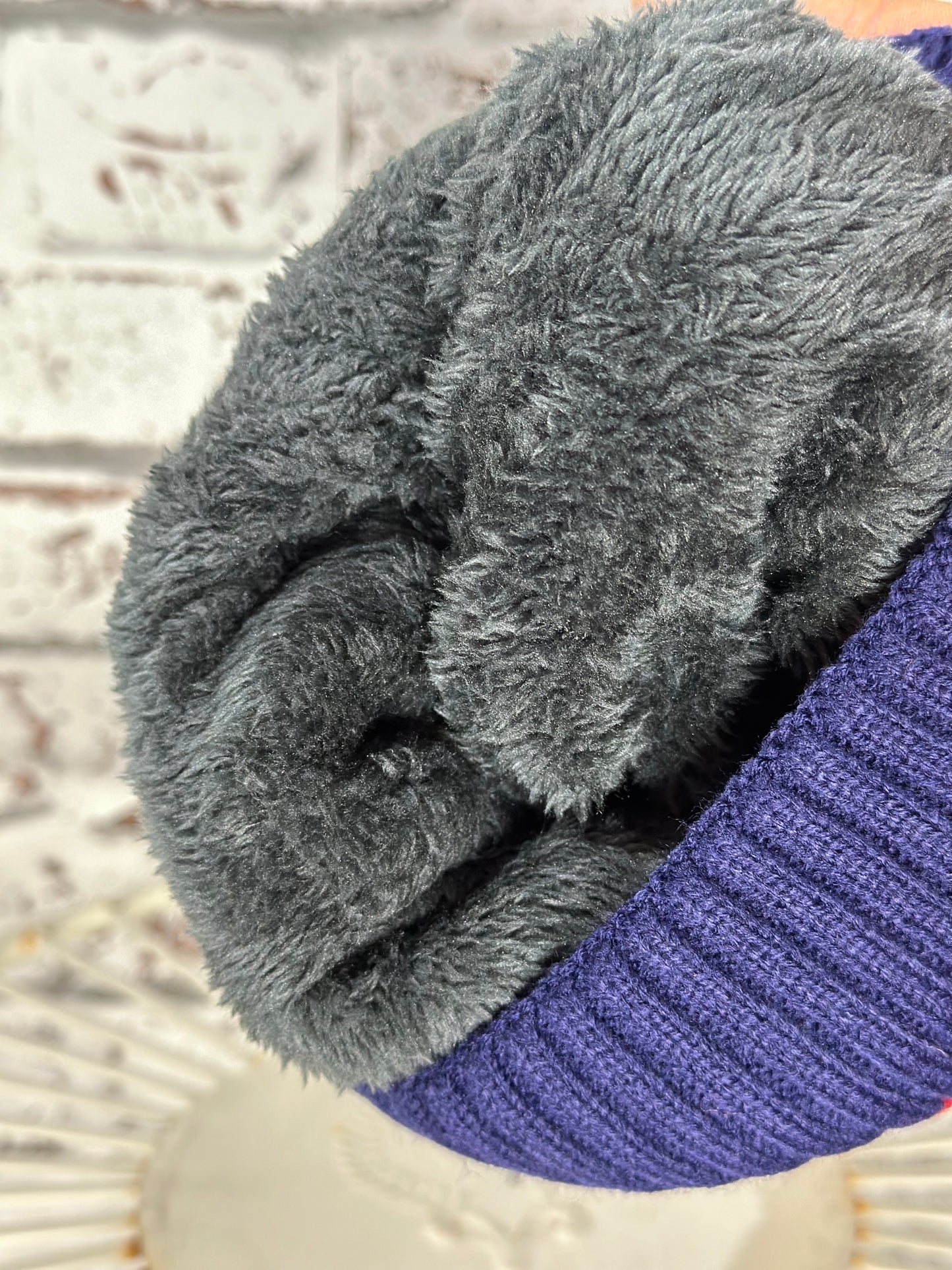 Soft Fleece Lined Bobble Hat/Beanie Union Jack š¬š§