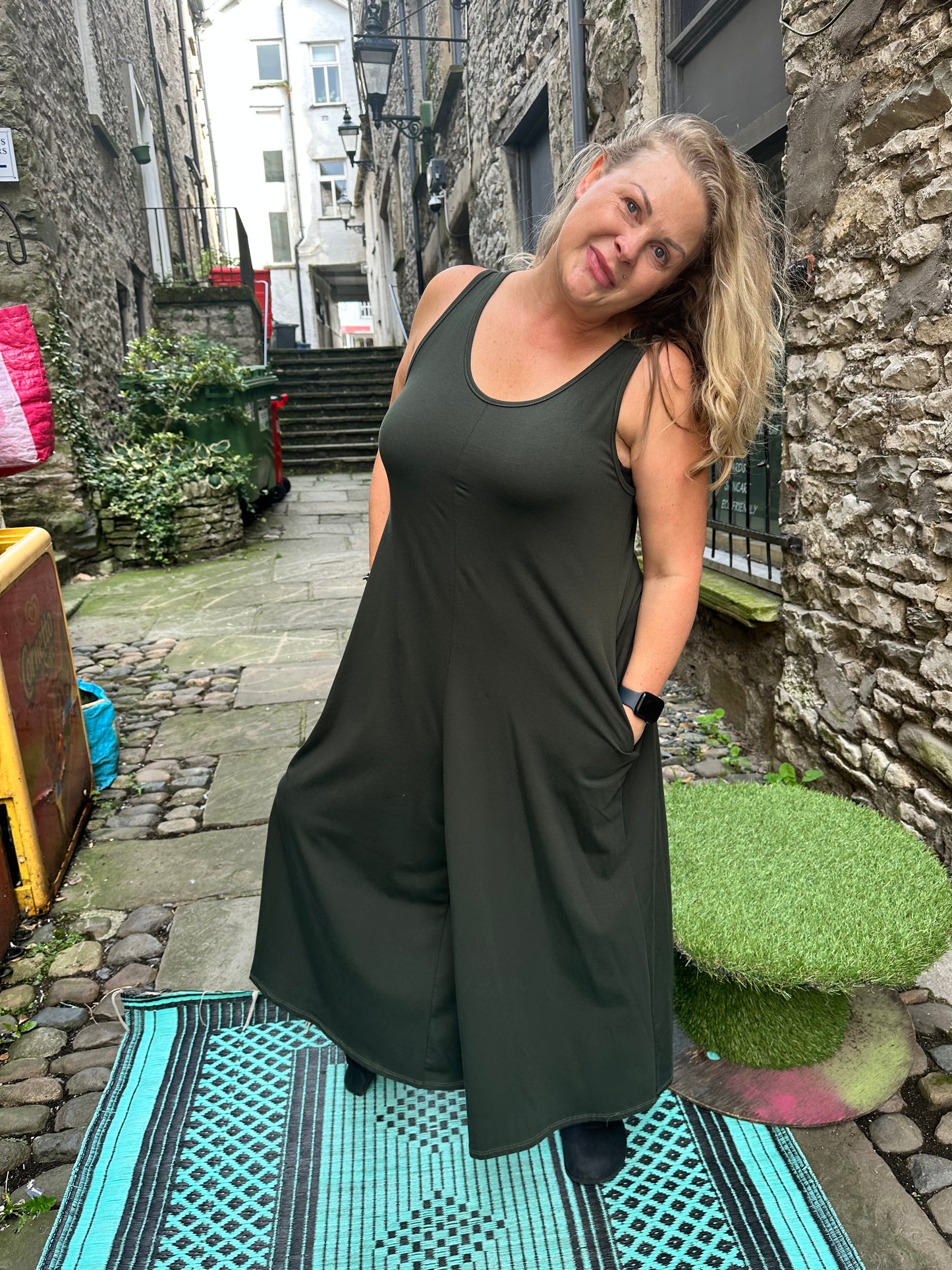 Stunning Elegant Fit Relax brown Colour Obbe Jumpsuit, One Piece Fits Size 10-18