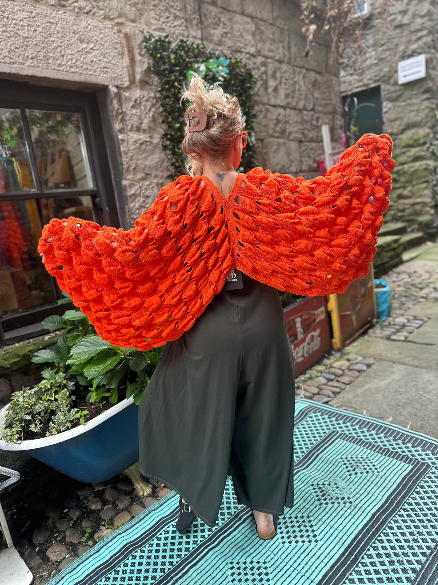 Stunning Striking knitted Maza Layering Top/Jumper Size 8-24