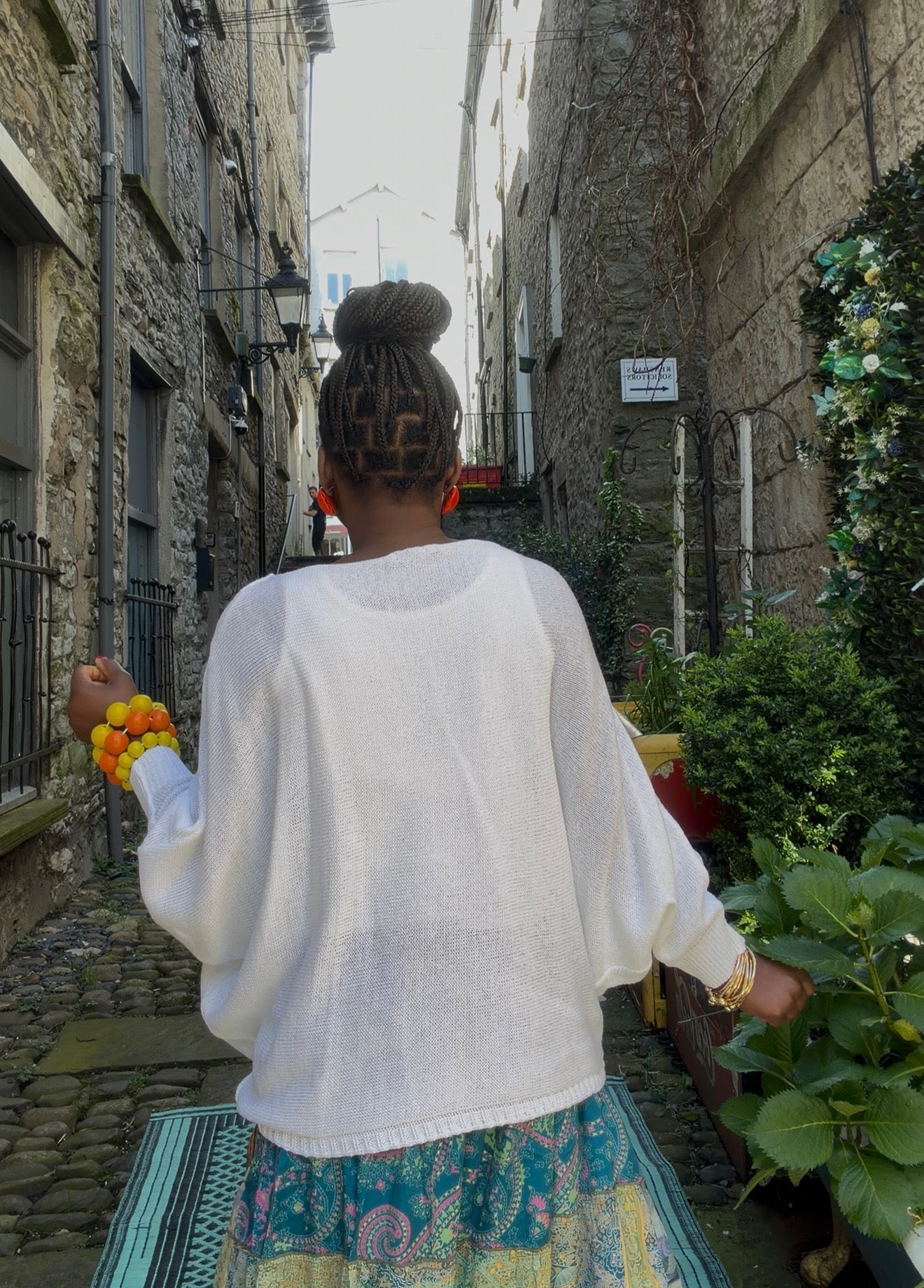 Stunning Cross Front Layering Amina Top In White Colour Size 10-24