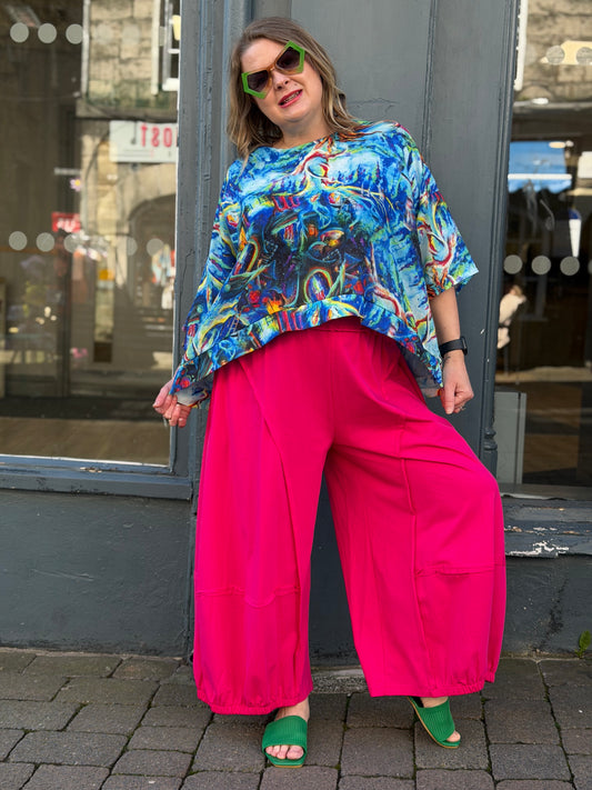 Pure Linen MB Germany Artsy Top Fits Size 12-22