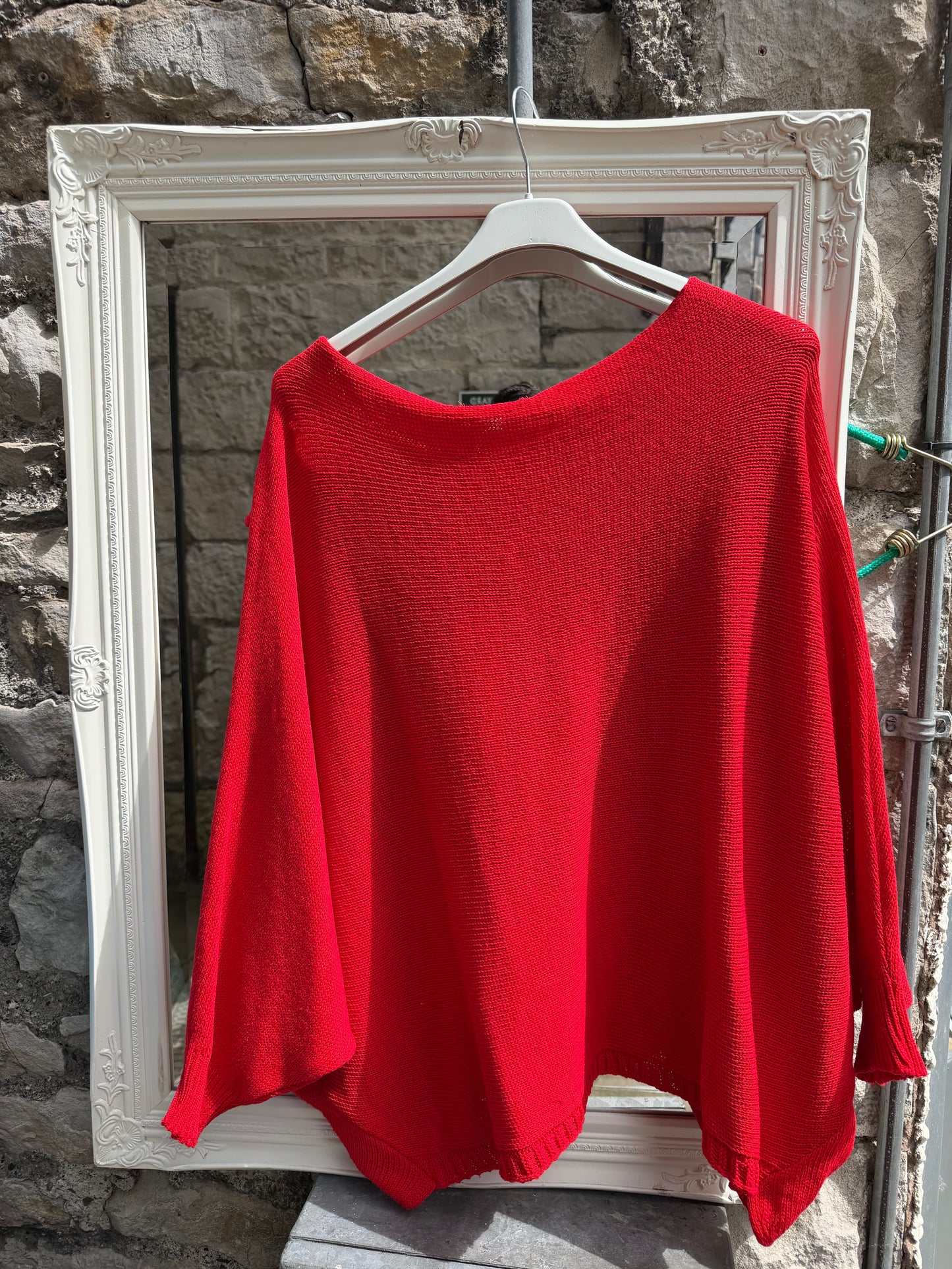 Stunning Cross Front Layering Amina Top In Red Size 10-24