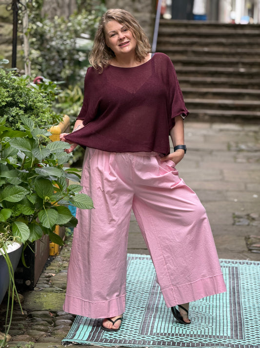 Stunning Ayana Layering Top In Size 10-22 Burgundy