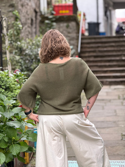 Stunning Ayana Layering Top Size 10-22 In Khaki