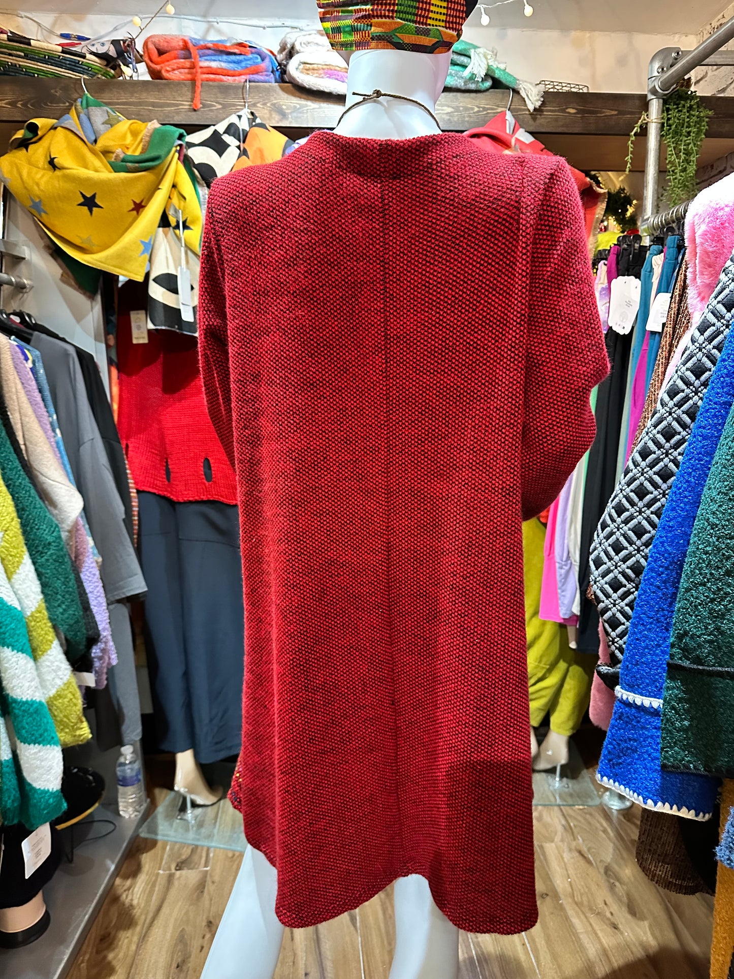 Fluffy Knit High/Low Earthna Dress Top Size 10-20