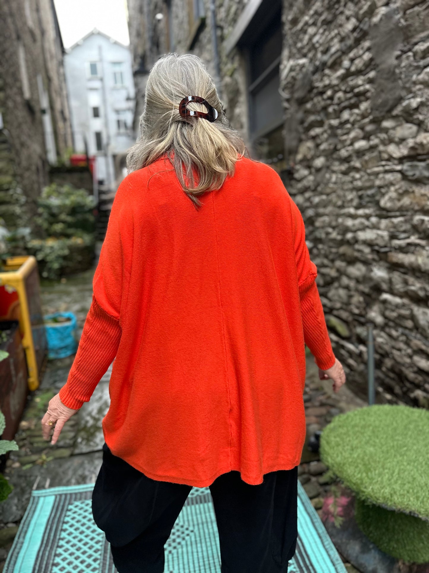 Orange Colour Long Azza Jumper Dress Fits Size 10-20