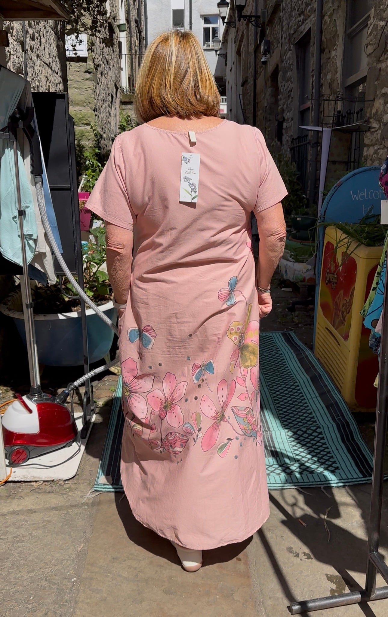 AMouka Stunning Long Length Floral Dress
