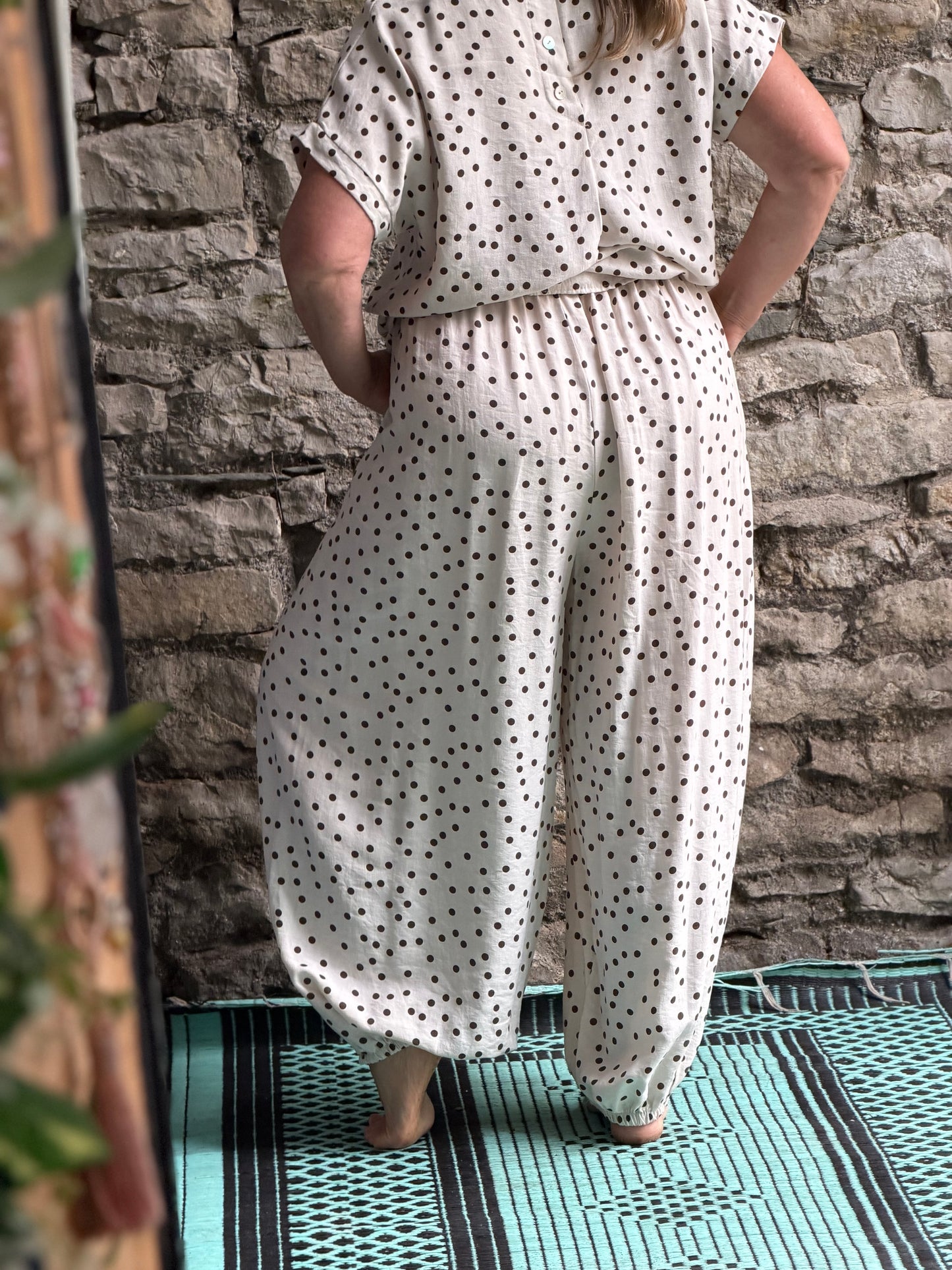 Made in Italy Stunning Chiima Trousers One Size Fits 8-18 White