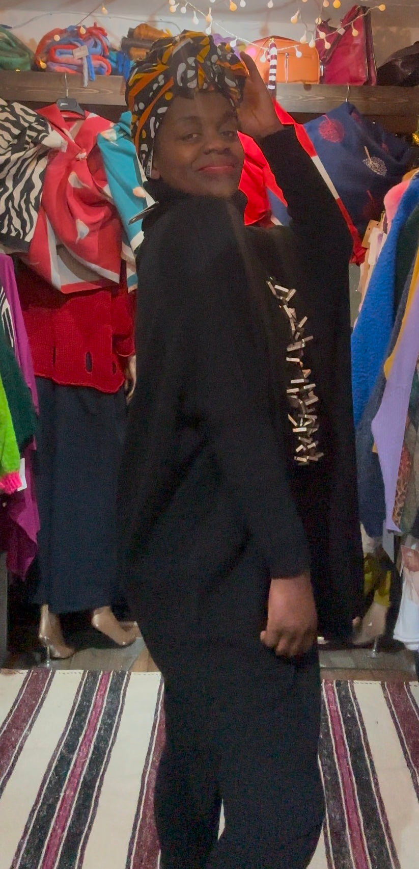 Black Long Zenke Jumper Dress Fits Fits Size 10-28