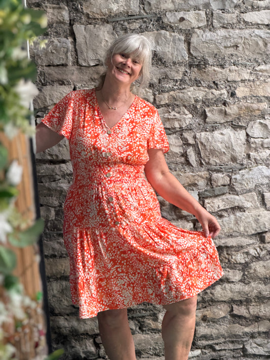Stunning Atta Dress In Midi Length Fits Size 8-20