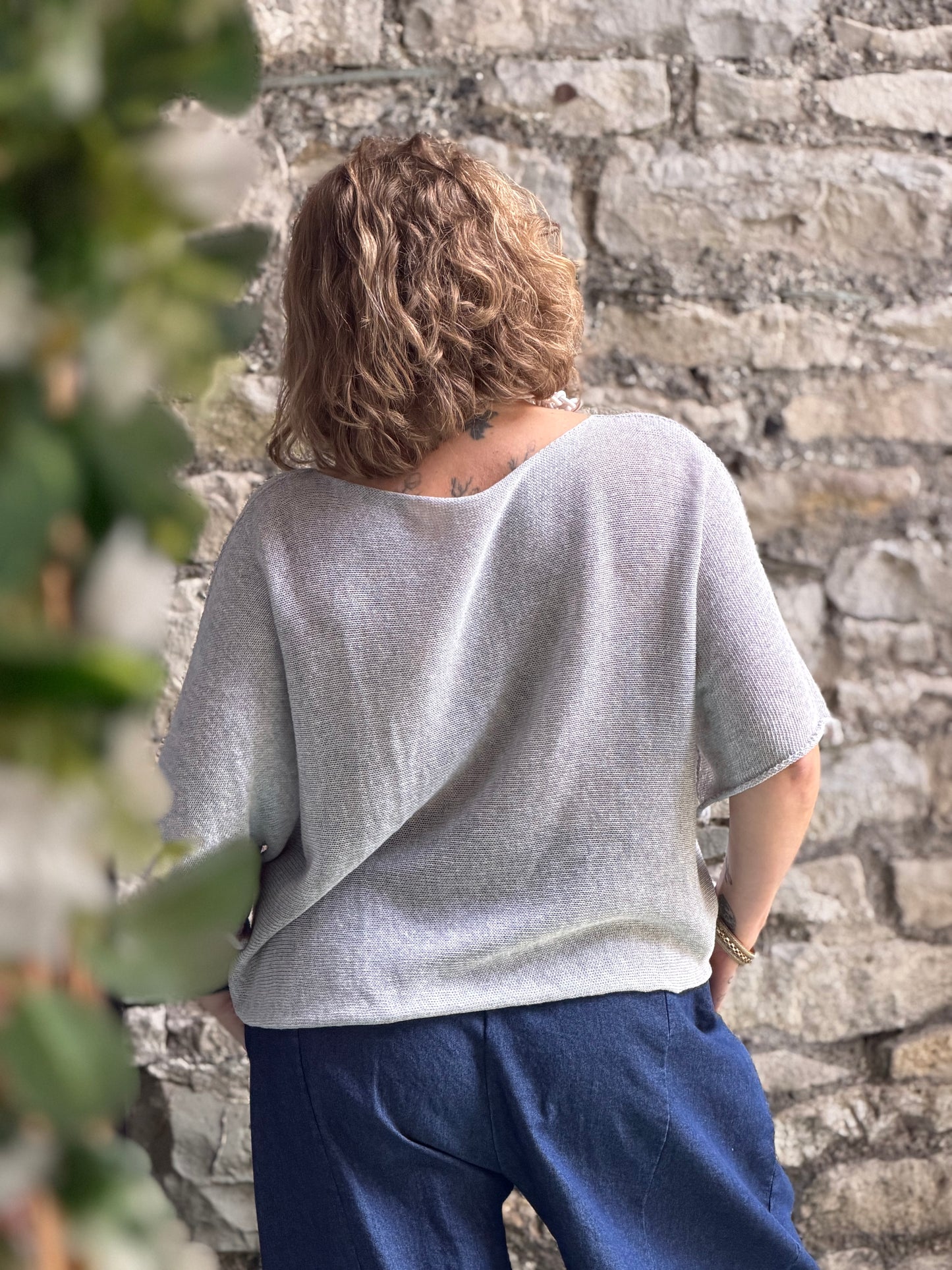 Stunning Grey Ayana Layering Top Size 10-22