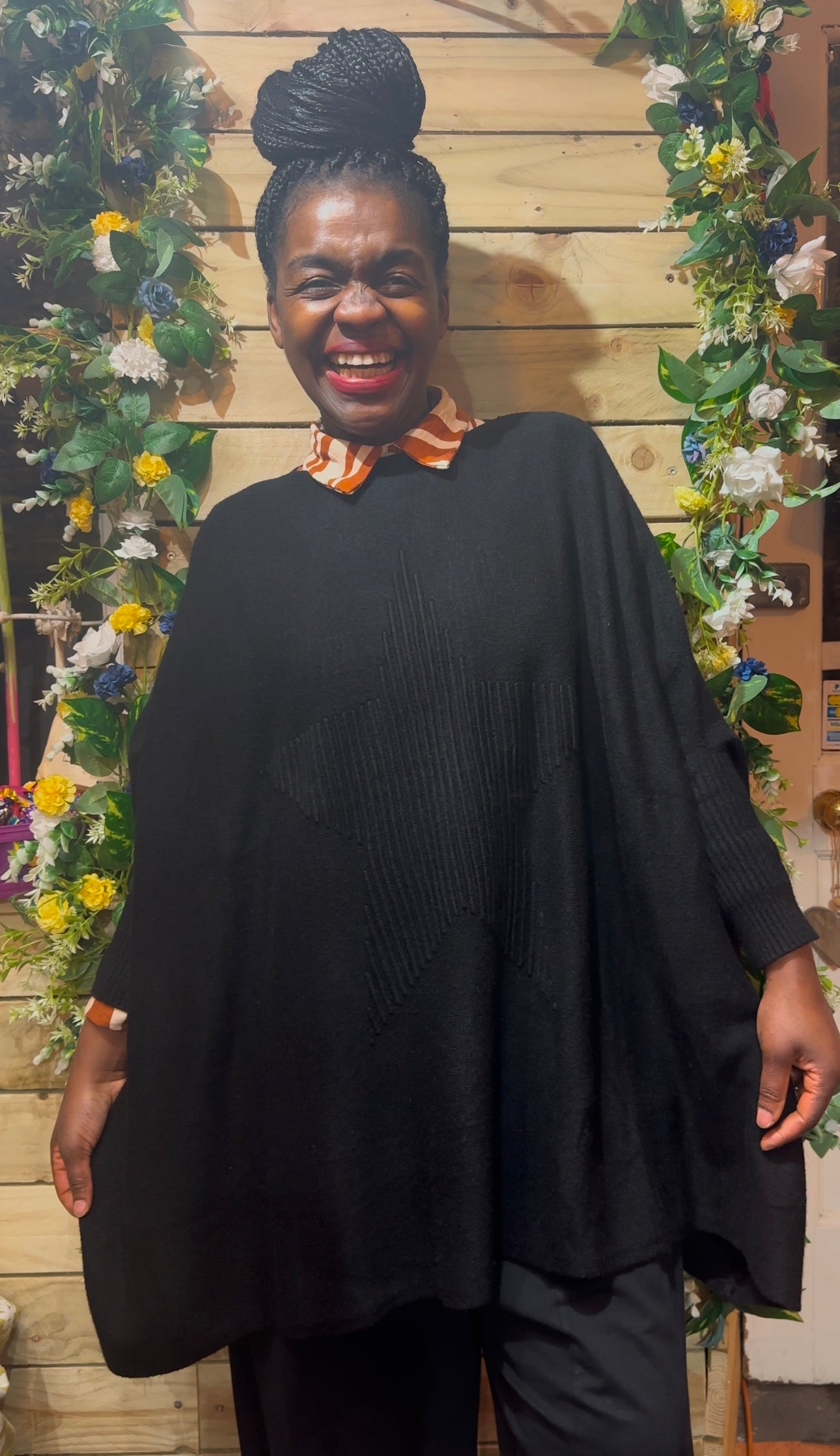 Stunning Black Bella Star Jumper Fits Size 10-26
