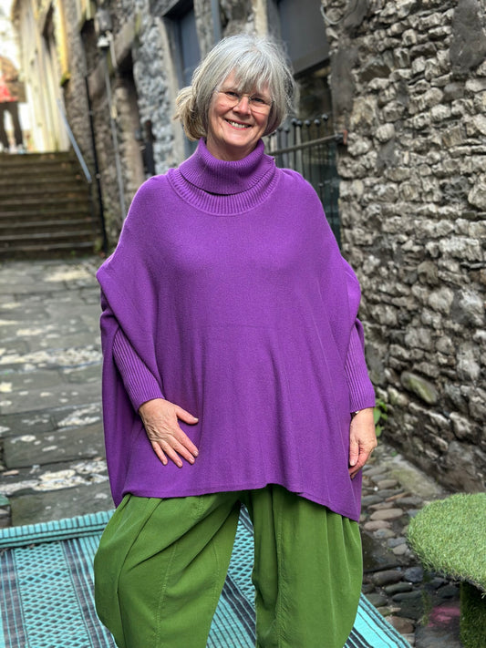 Stunning Bella Jumper In Purple Fits Size 10-26