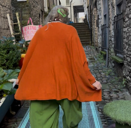 Stunning Orange Bella Jumper Fits Size 10-26