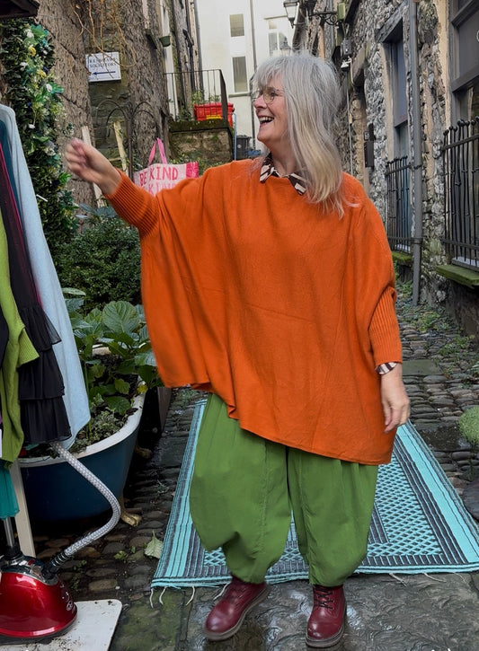 Stunning Orange Bella Jumper Fits Size 10-26