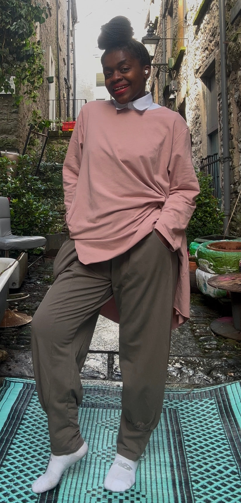 Super comfortable Earth Brown Long Azu Trousers Size 8-22