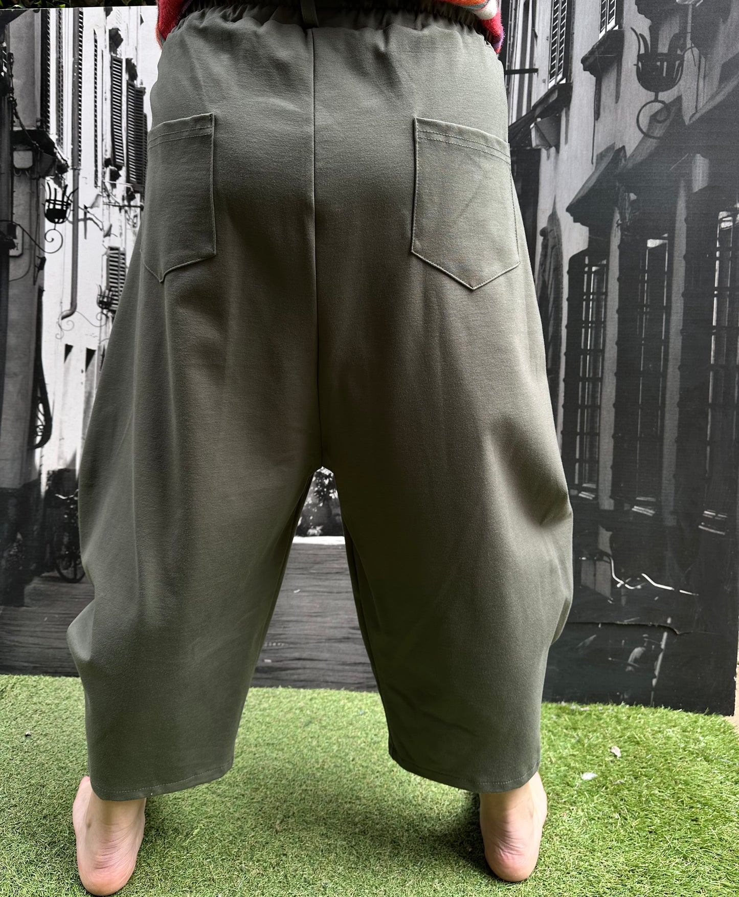 Khaki Green Kiwaza trousers Fits Sizes 10-20