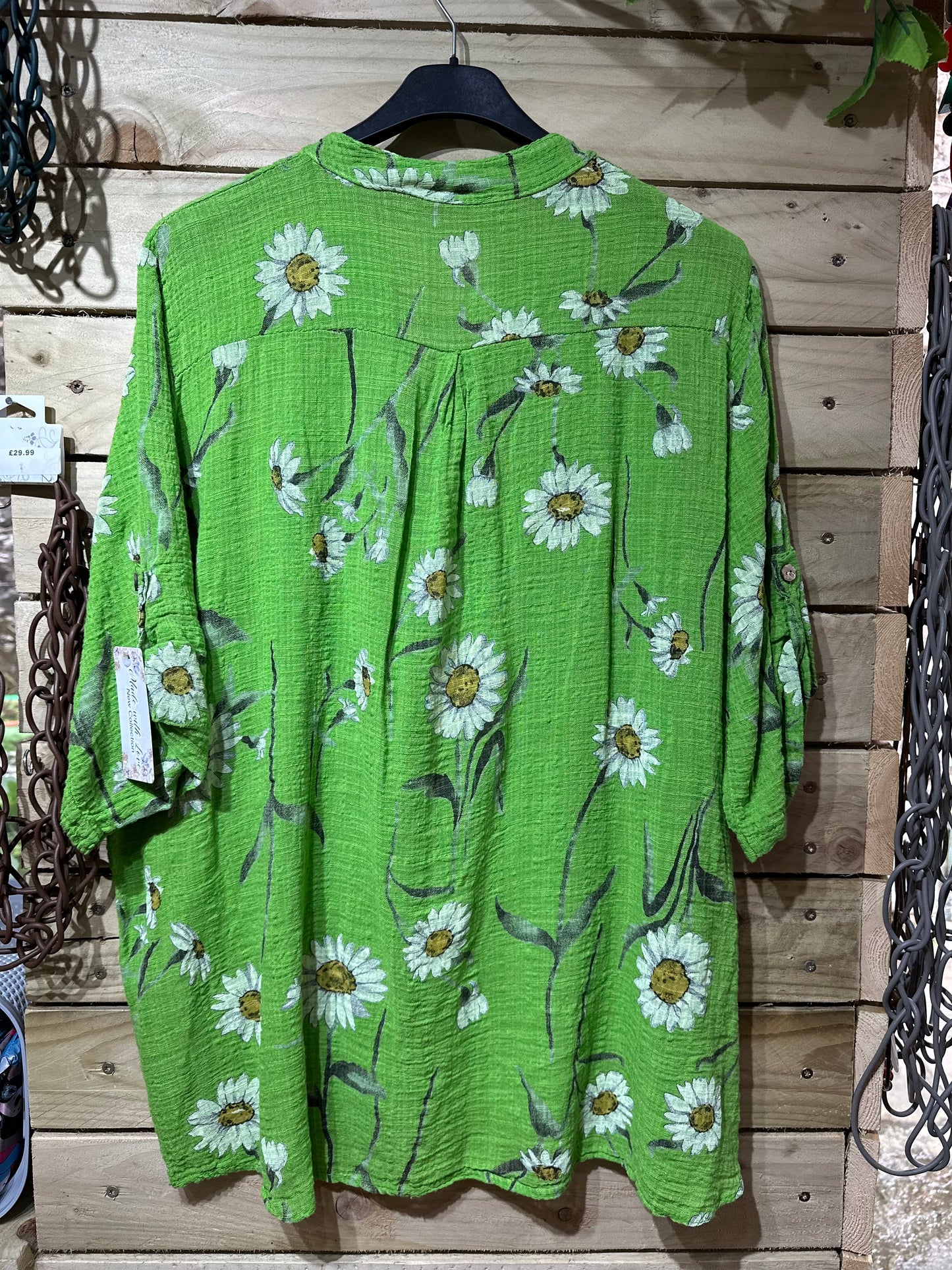 Made In Italy 100% Cotton Printed Top Fits Size 8-18
