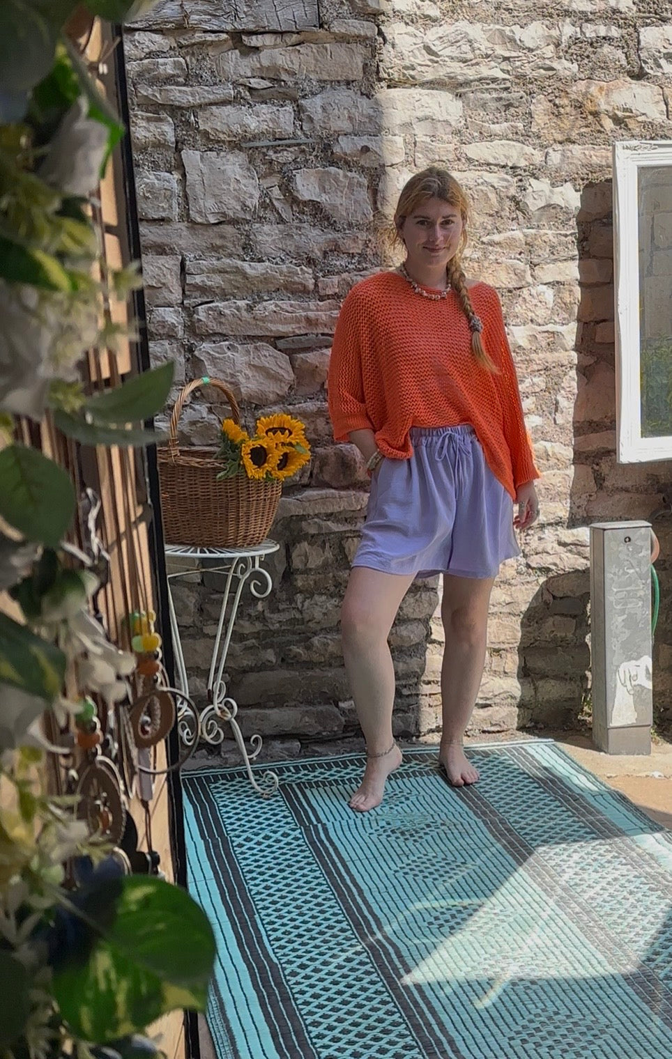 Shorts One Size Fits 8-18 in Lavender Purple