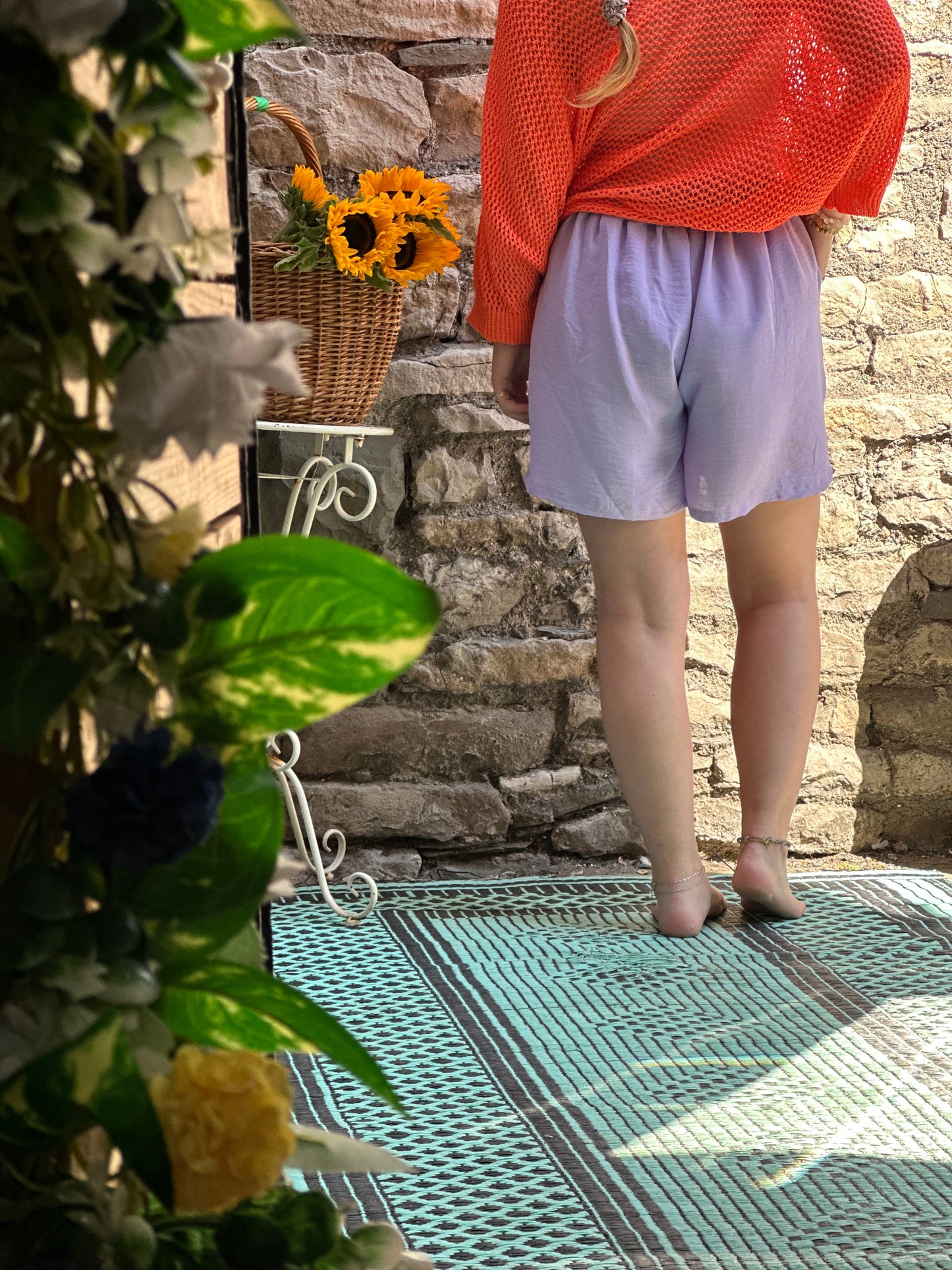 Shorts One Size Fits 8-18 in Lavender Purple