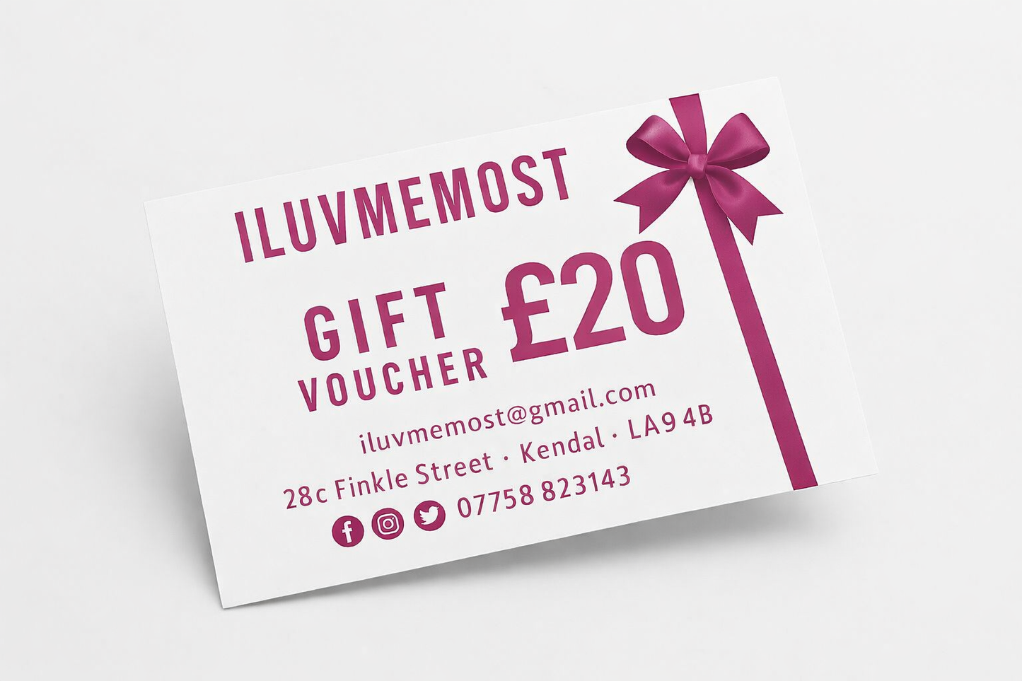 Iluvmemost Gift Vouchers