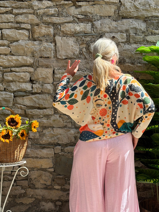 ODA Soft Knitted Top Size 8-18