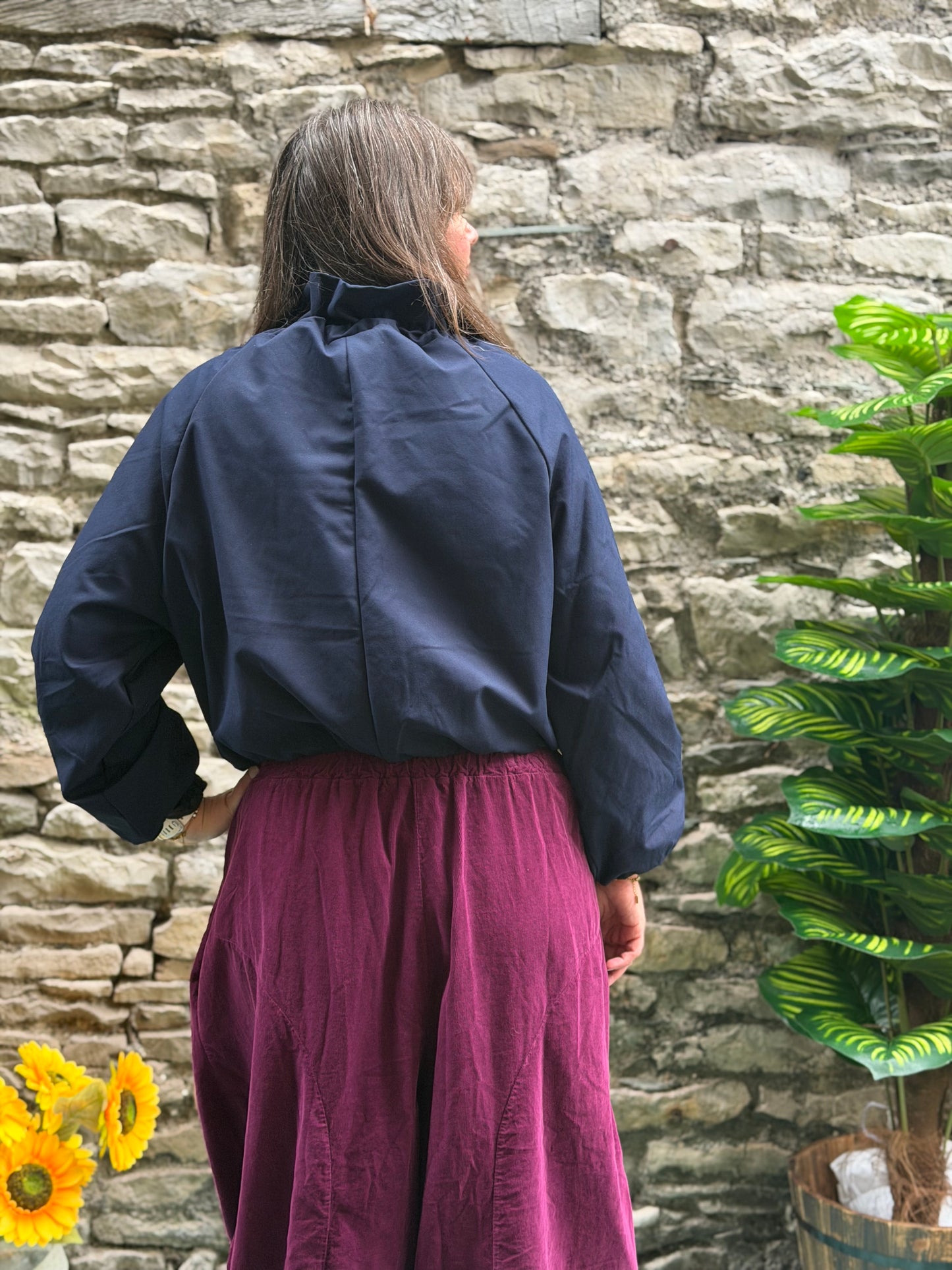 Stunning Navy Tala Bomber Jacket One Fit Size 10-18