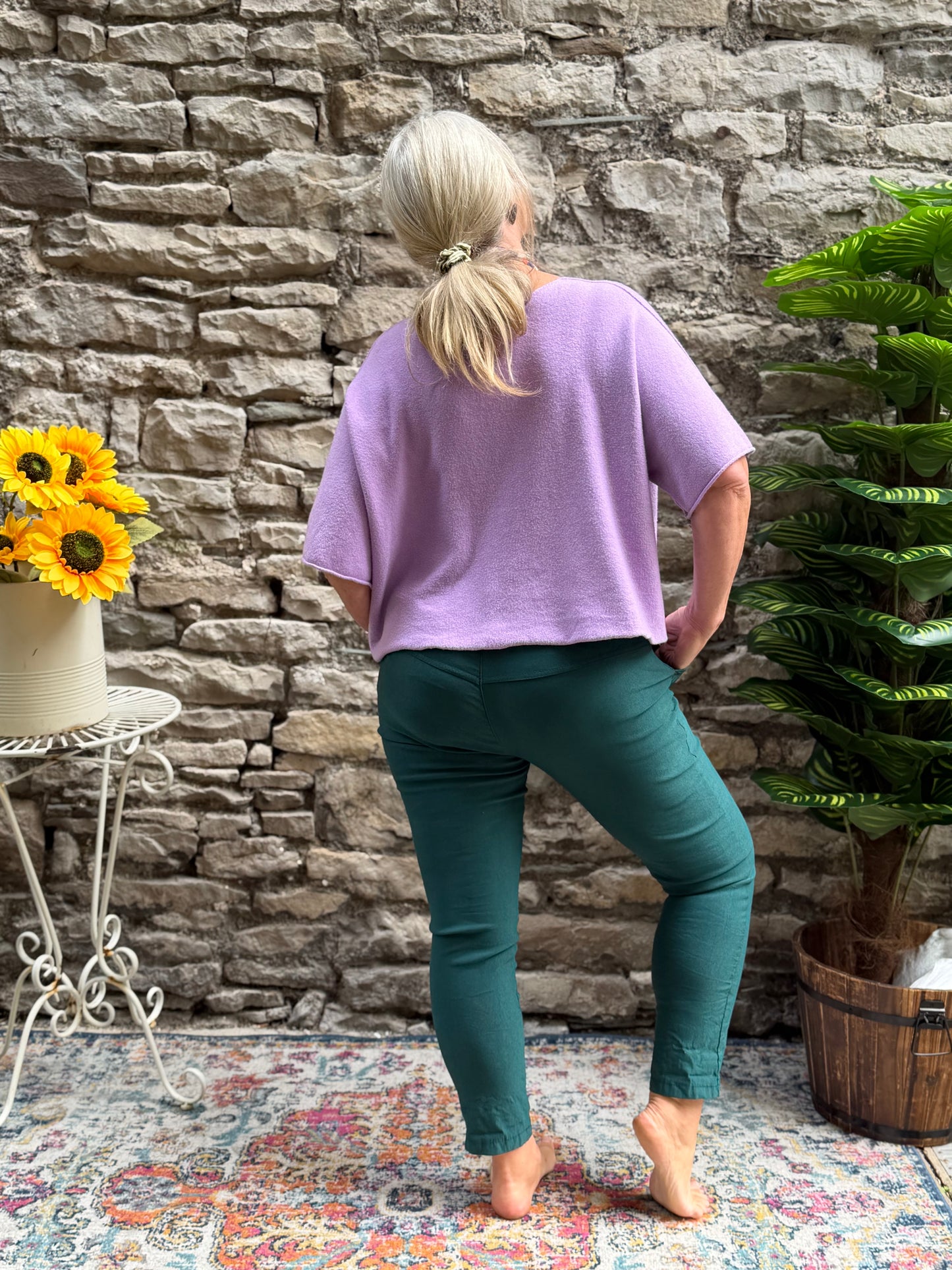 Magic Trousers/Magic Pants In Teal One Size Fits From 8-16