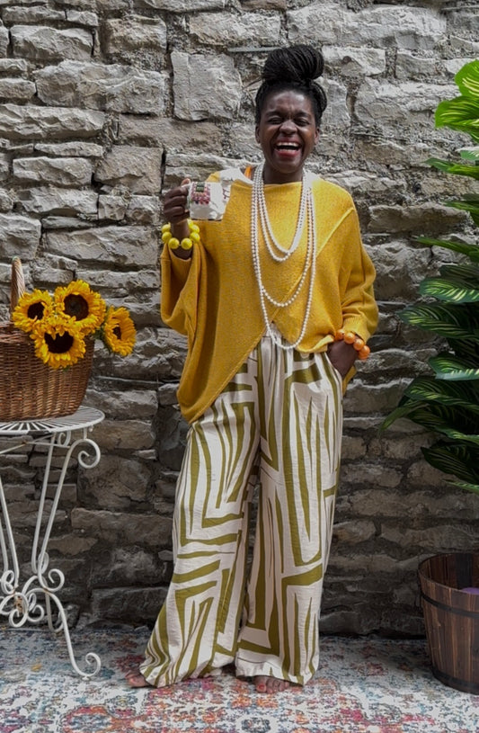 Stunning Cross-Over Front Layering Amina Top In Mustard Colour Size 10-24